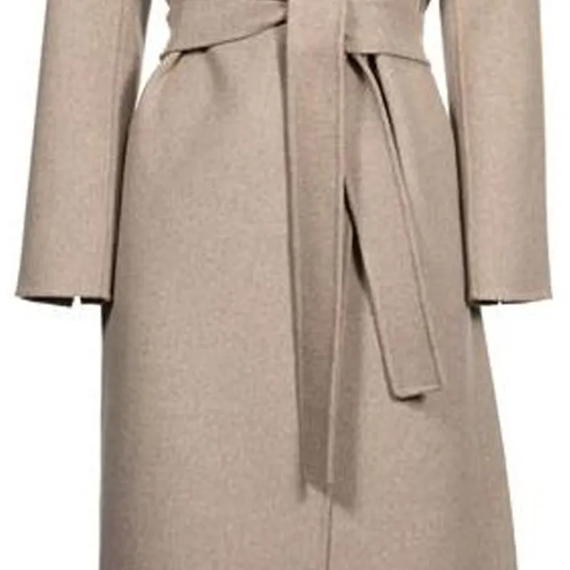 'S MAX MARA Poldo Straight Hem Belted Coat-4