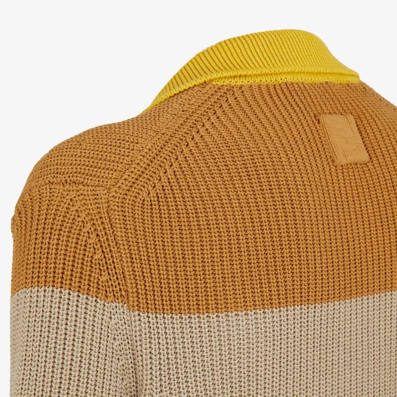 FENDI Striped Polo Shirt-4
