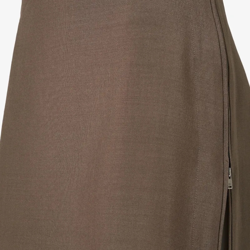 FENDI Casual Long Skirts Women's Green-3