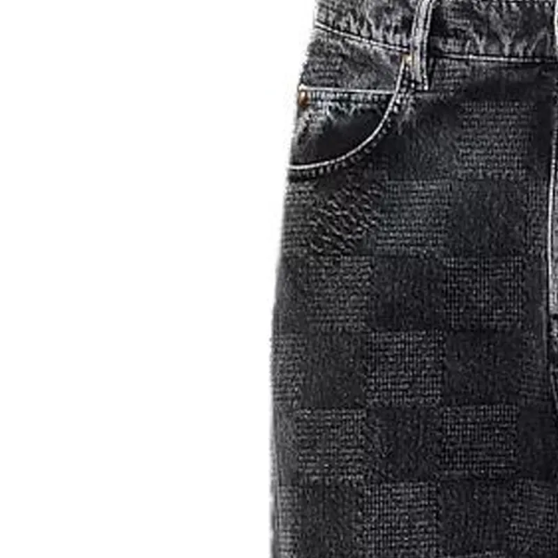 LOUIS VUITTON 57th Street Nyc Damier Denim Skate Pants-2