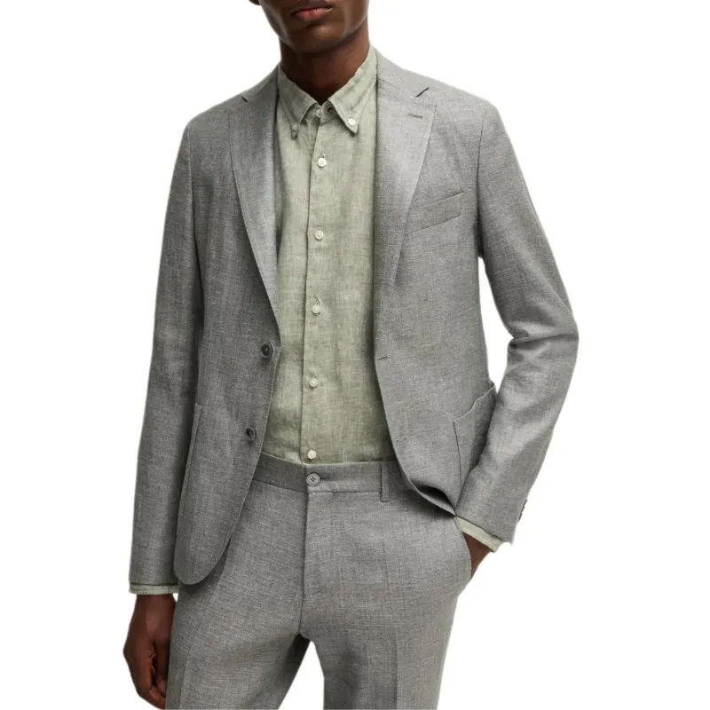HUGO BOSS Button down Linen Shirt-4