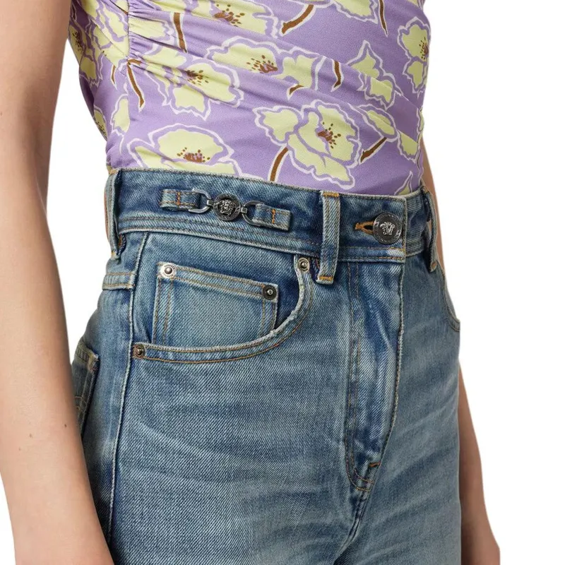 VERSACE Made In Japan Straight leg Jeans-4
