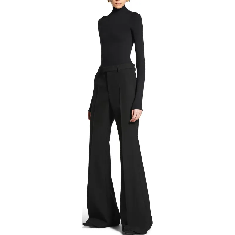 Balenciaga Casual Pants Regular Fit Women's Black-2
