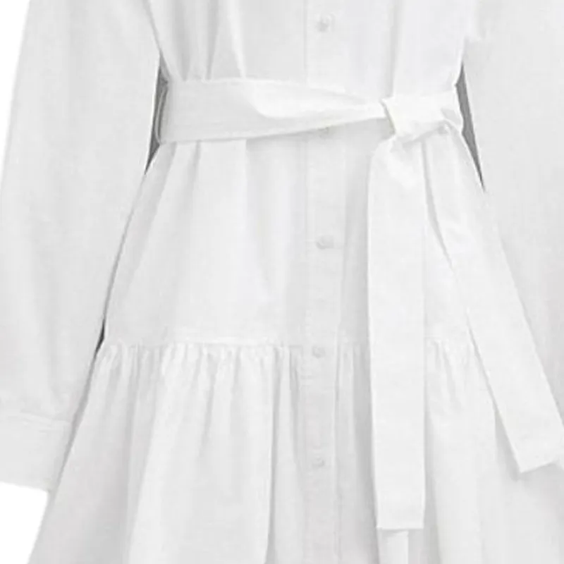 COACH SS24 Long Sleeved Dress Women's White-4