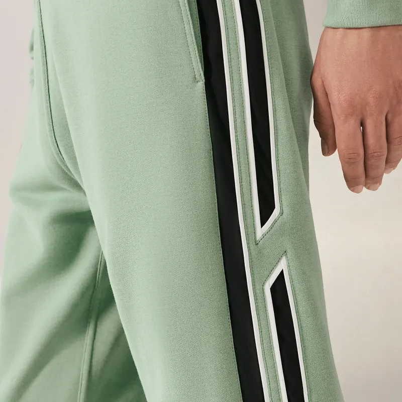 HERMES Casual Pants Men Aqua Blue-3