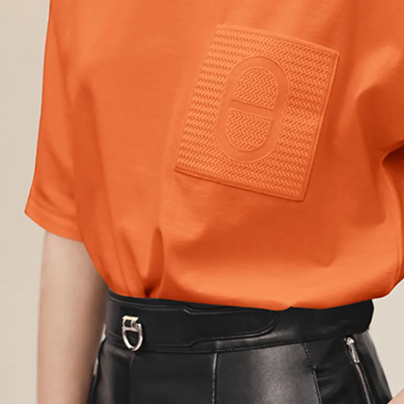 HERMES T-Shirts Women's Orange-3