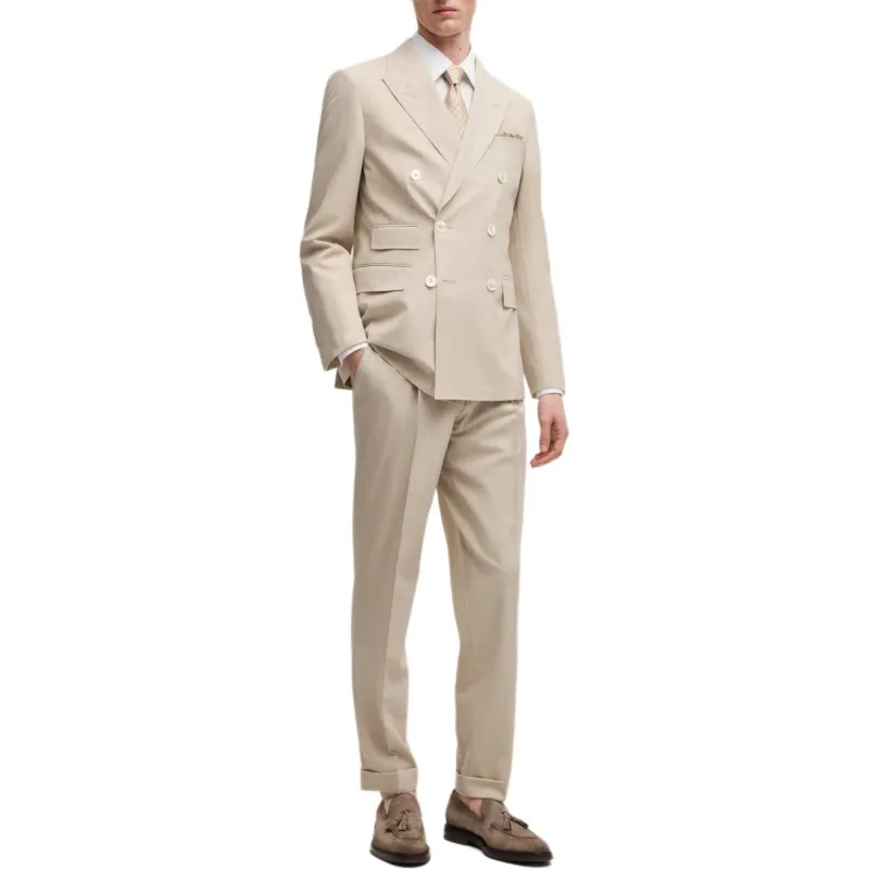 HUGO BOSS Business Suits Men's Light Brown-1