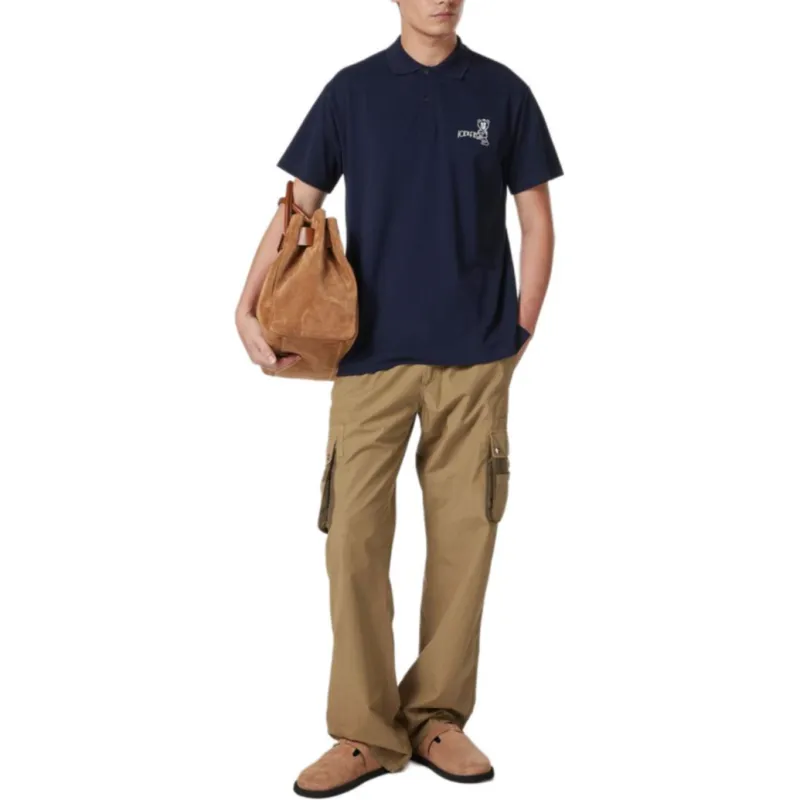 Iceberg Logo Printed Short Sleeved Polo Shirt-1