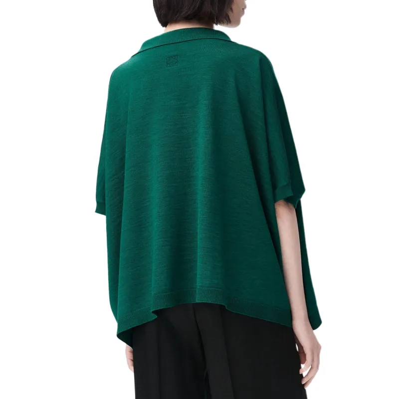 LOEWE SS25 Polo Shirt Women's Green-2