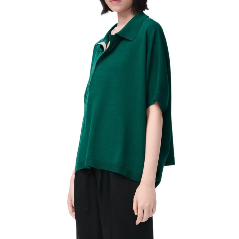 LOEWE SS25 Polo Shirt Women's Green-3