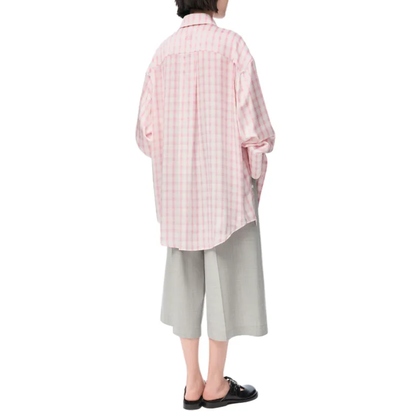 LOEWE Check Shirt 'White/Pink'-2