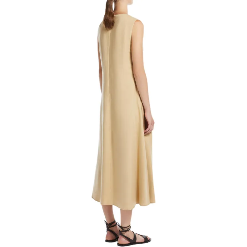 MaxMara Sleeveless Dress Women's Sand-3