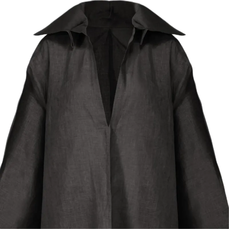 ISSEY MIYAKE Hempen Shirt Dress-1