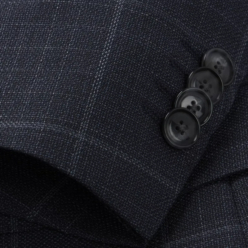 HUGO BOSS Plaid check Single breasted Suit-8