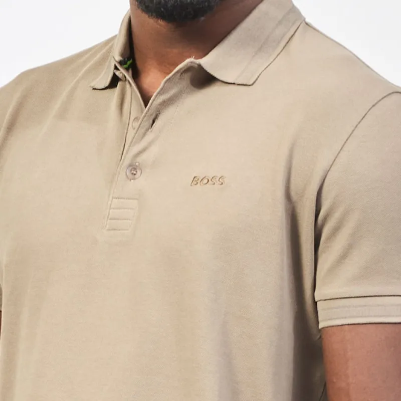 HUGO BOSS Polo Shirt Men's Beige Yellow-2