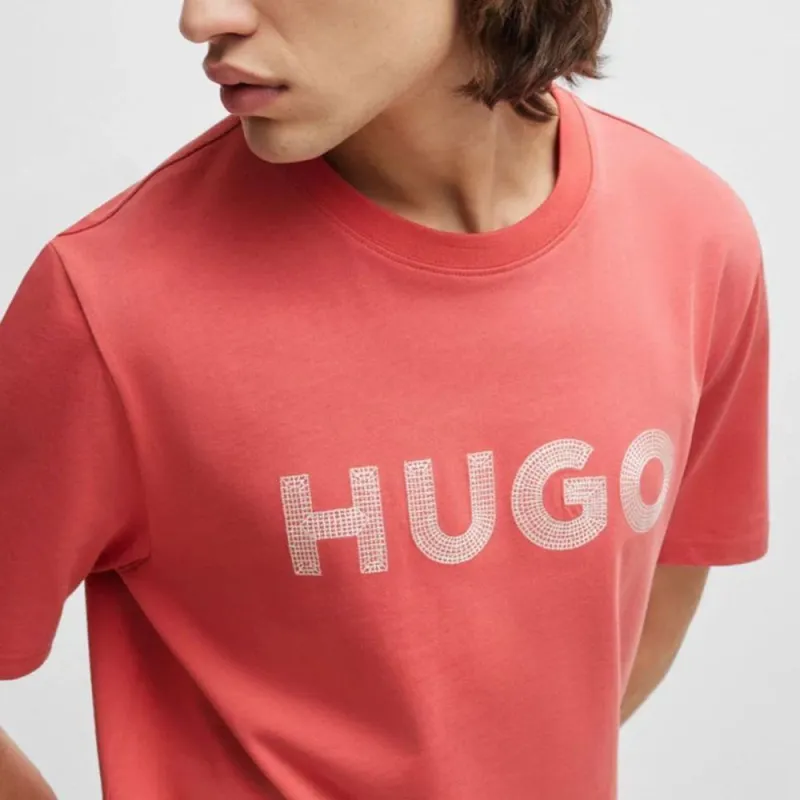 HUGO BOSS Drochet Cotton T shirt-4