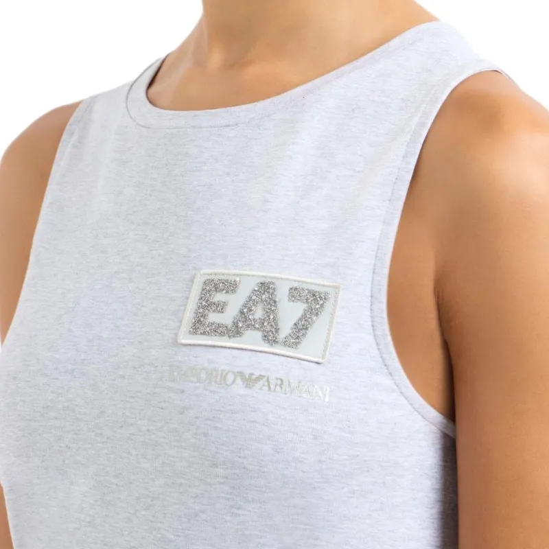 EMPORIO ARMANI EA7 Sleeveless Dress Women's Gray-3