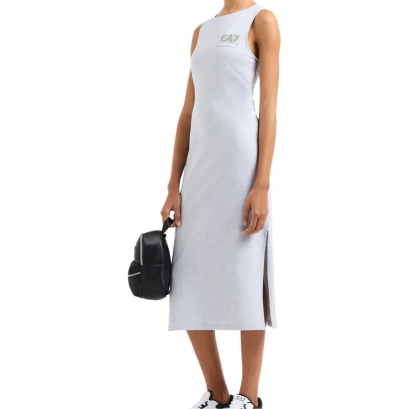 EMPORIO ARMANI EA7 Sleeveless Dress Women's Gray-1