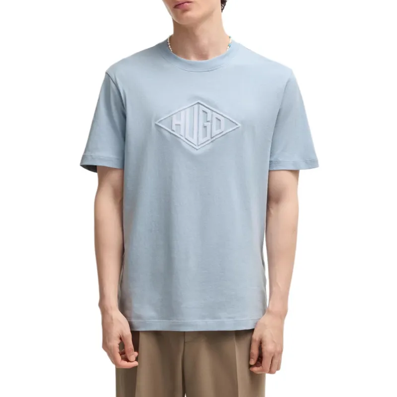 HUGO BOSS Flocked logo T shirt-2