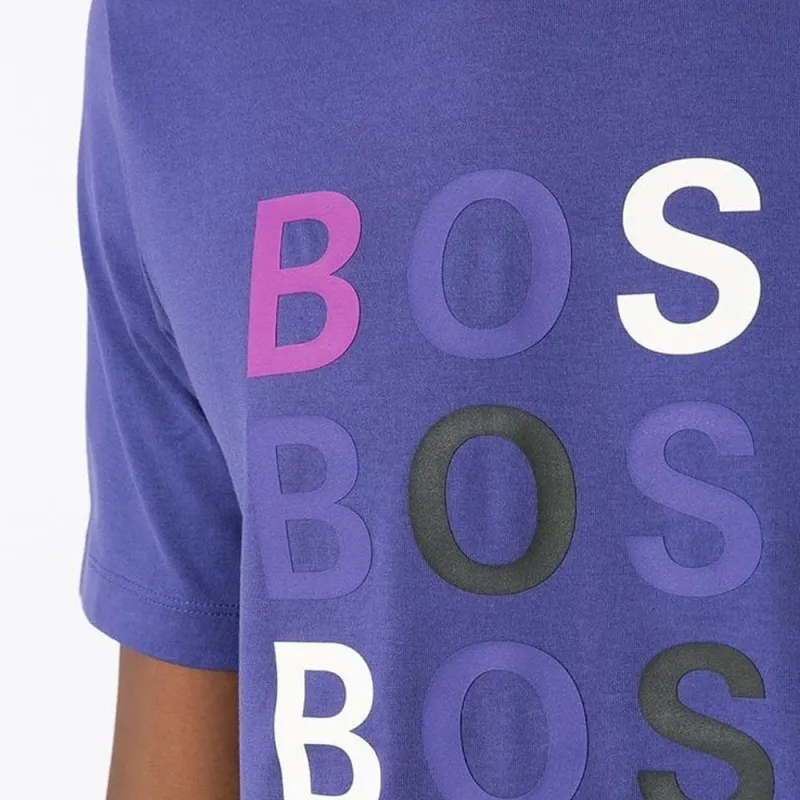 HUGO BOSS Logo print T shirt-4