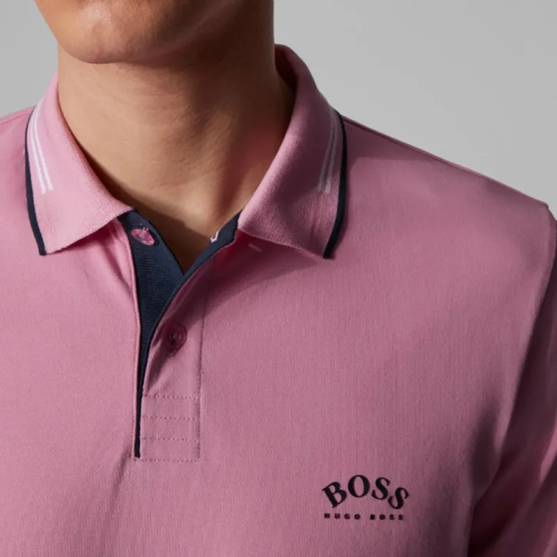 HUGO BOSS Polo Shirt Men's Pink-4