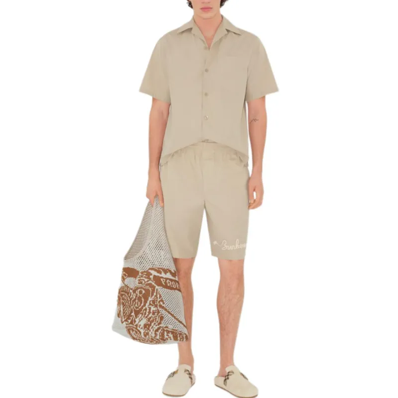 Burberry SS25 Casual Shorts Men's Khaki-1