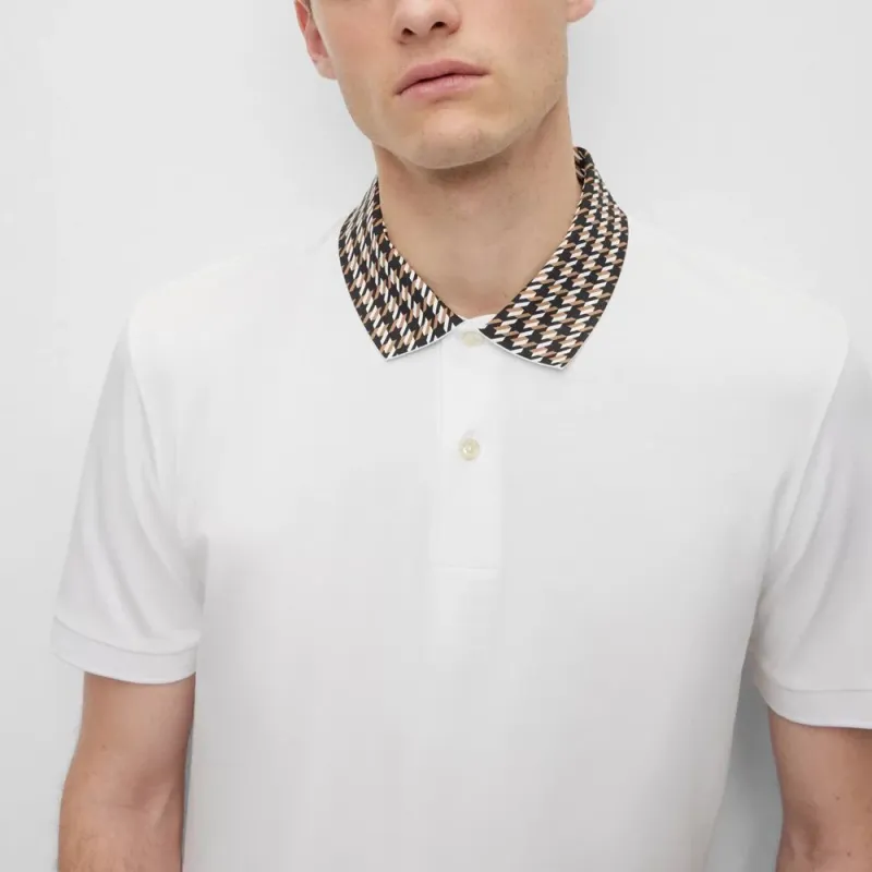 HUGO BOSS Pullover Short Sleeved Polo Shirt Men's White-4