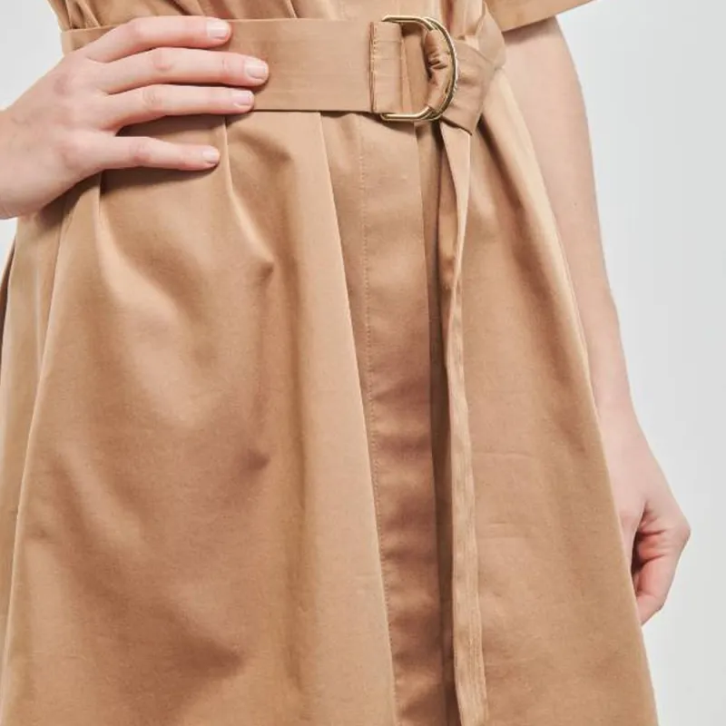 HUGO BOSS Short Sleeved Dress Women's Camel-4