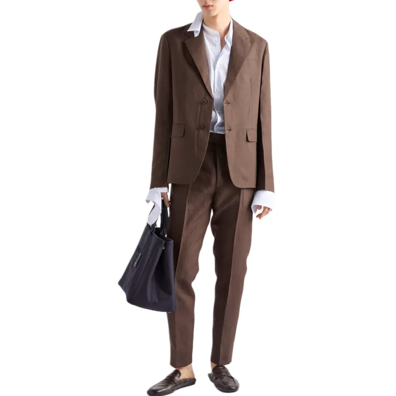PRADA Jackets & Coats Men's Brown-1