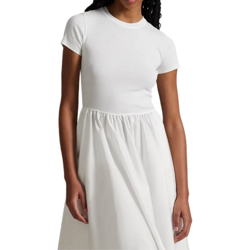 Polo Ralph Lauren Short Sleeved Dress Women's White-4