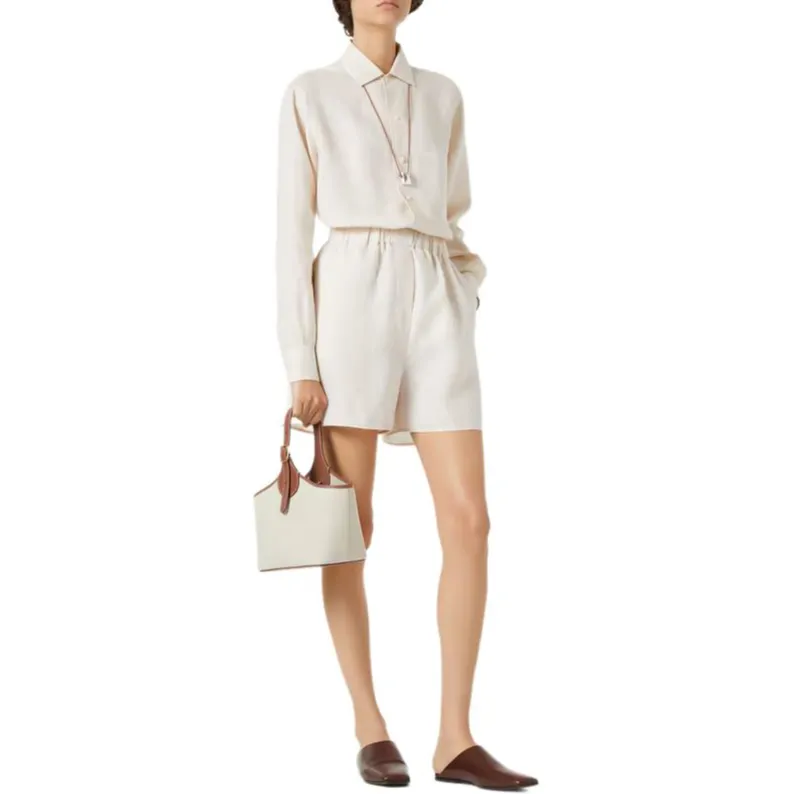 Loro Piana Angelo Casual Shorts Women's White-2