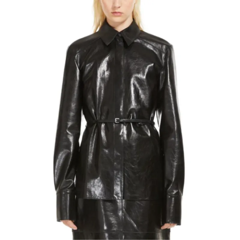 SportMa Leather Jacket Women's Black-2