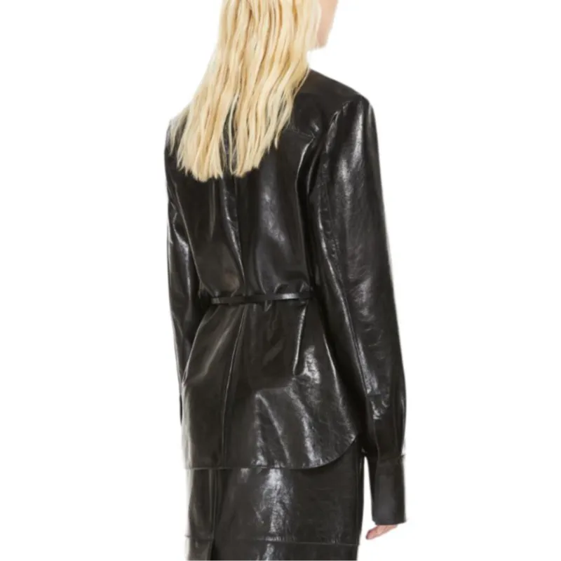 SportMa Leather Jacket Women's Black-3