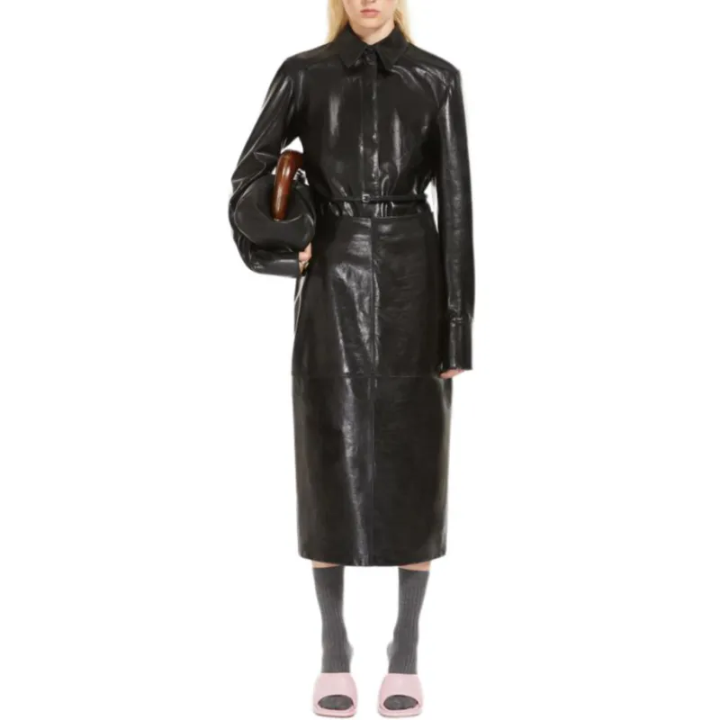 SportMa Leather Jacket Women's Black-1