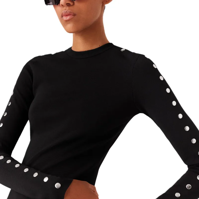 Stella McCartney Slit Detailed Long Sleeve Dress-5