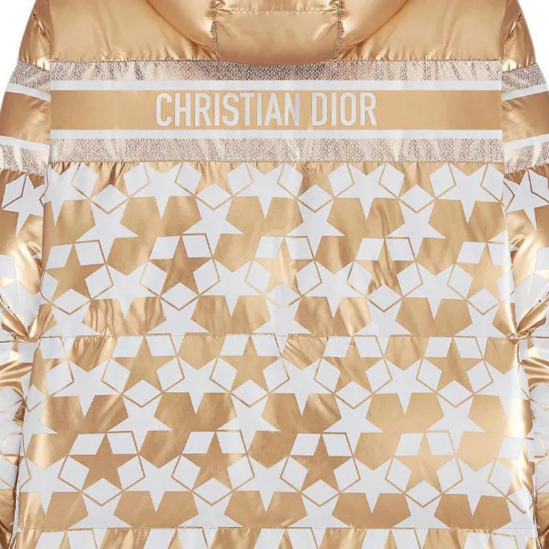 DIOR Star Printed Zip Up Drawstring Jacket-7