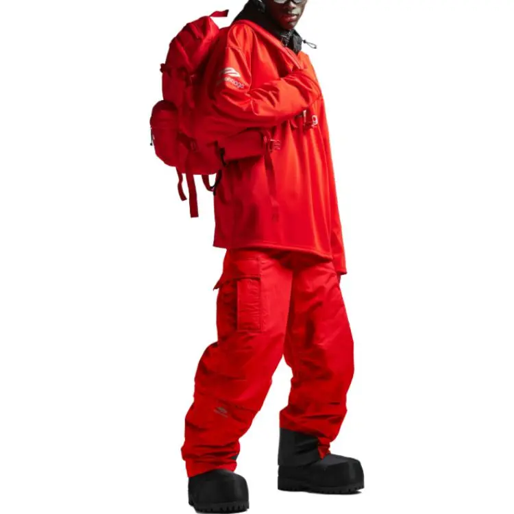 Balenciaga Cargo Pants Men's Red-5