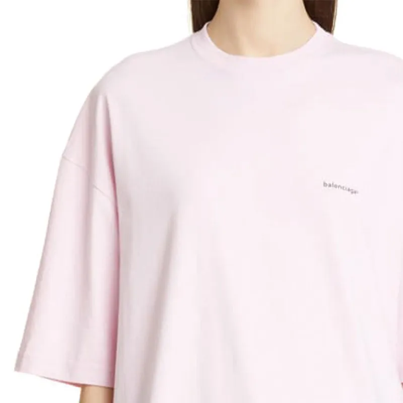 Balenciaga T Shirt Women's Pink Regular Fit-5