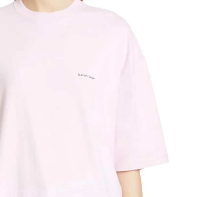 Balenciaga T Shirt Women's Pink Regular Fit-4