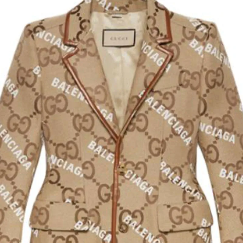 GUCCI FW23 Coats Coat Women's Khaki-3
