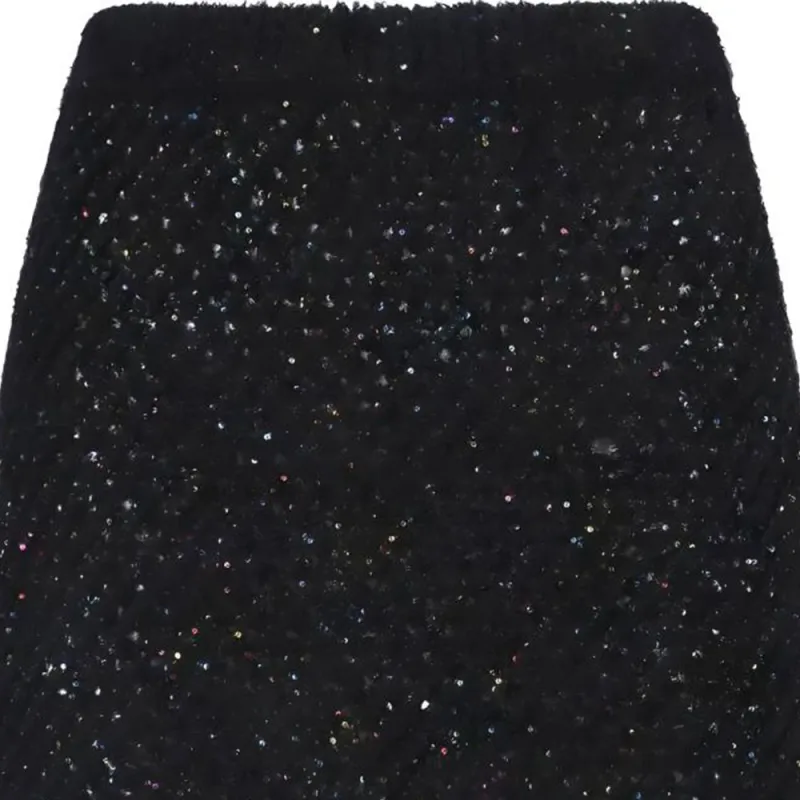 BALMAIN Sequin embellished High waist Miniskirt-6