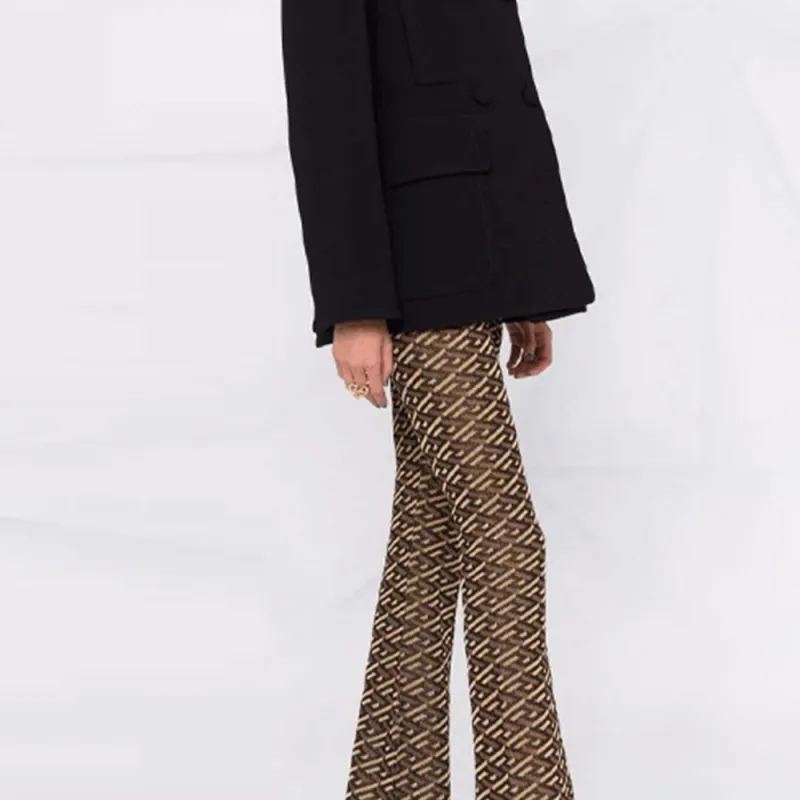 VERSACE Casual Pants Women's Black Gold-1