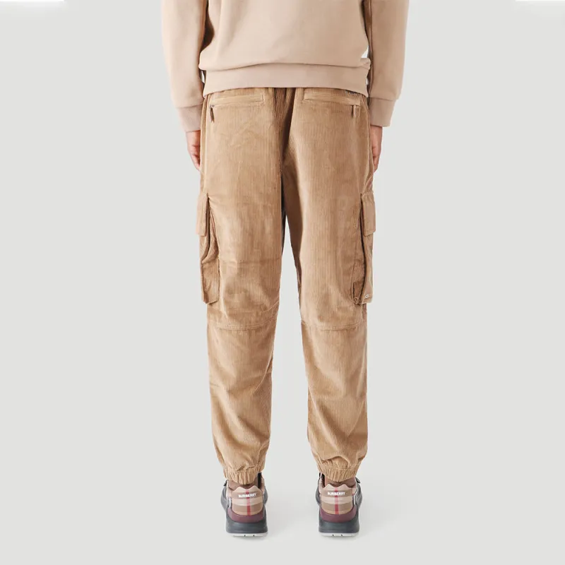 Burberry Logo Detail Corduroy Cargo Trousers-4