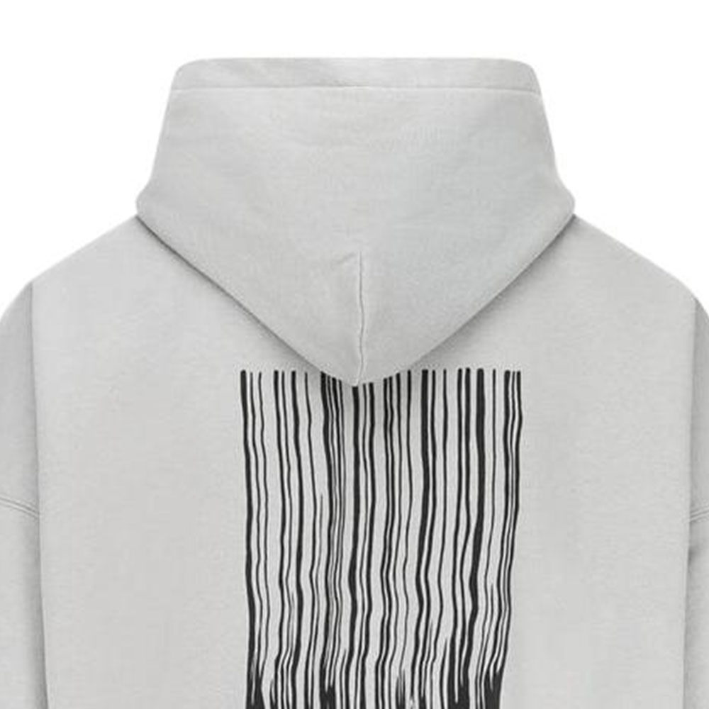 Balenciaga Barcode Logo Fleece Boxy Hoodie