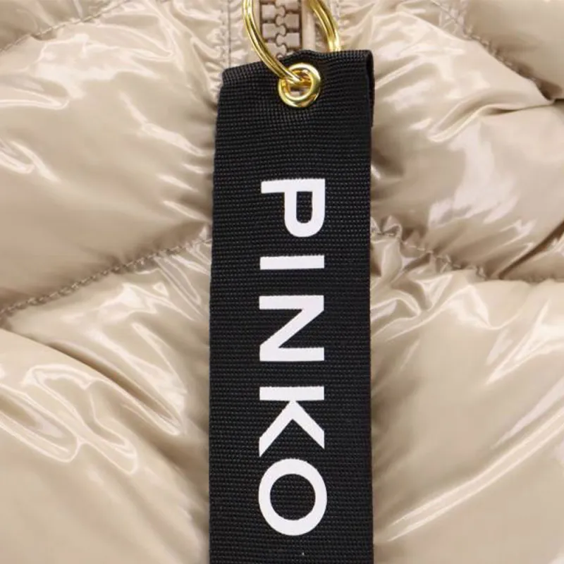 PINKO Eleodoro Funnel Neck Padded Jacket-5