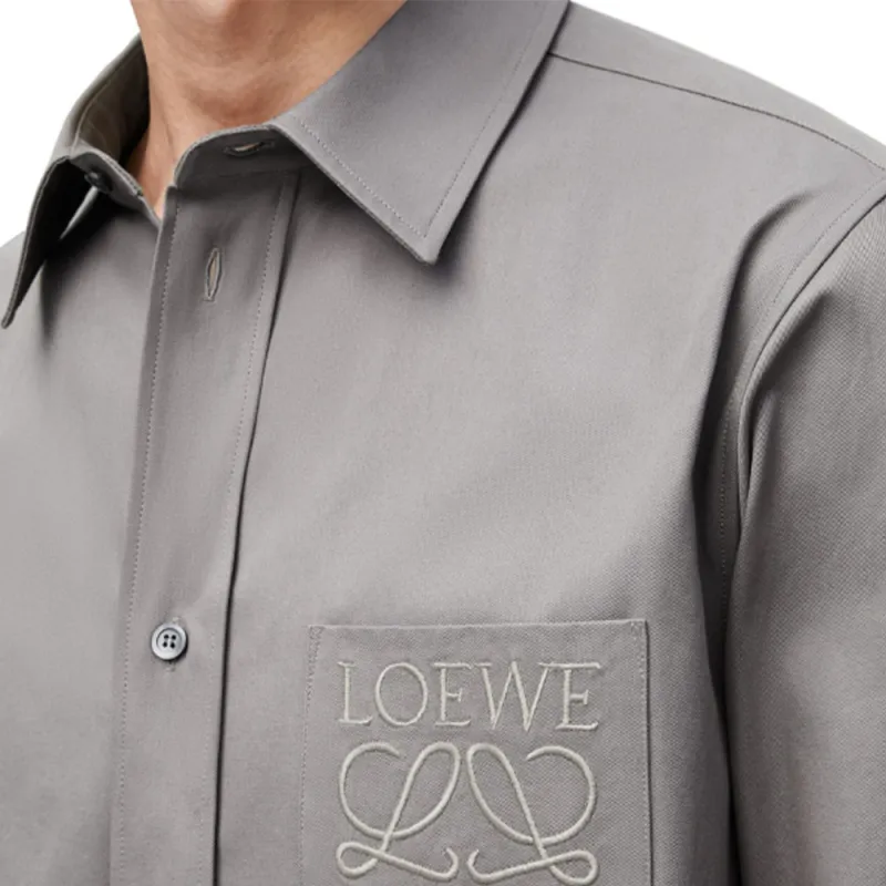 LOEWE Shirts Men Gray-3