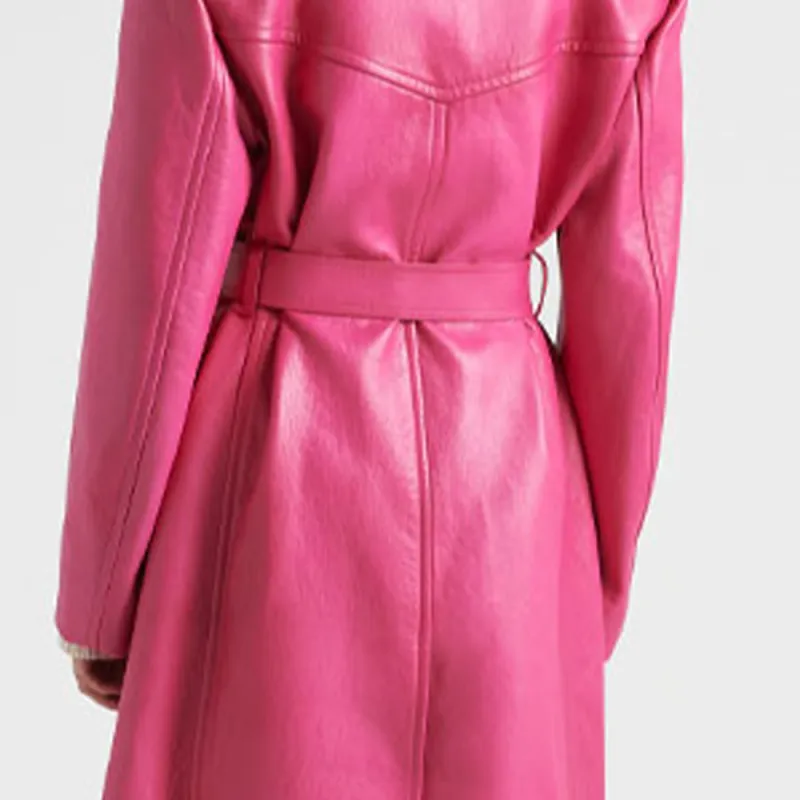 PRADA FW22 Trench Coat Women's Fuchsia-5