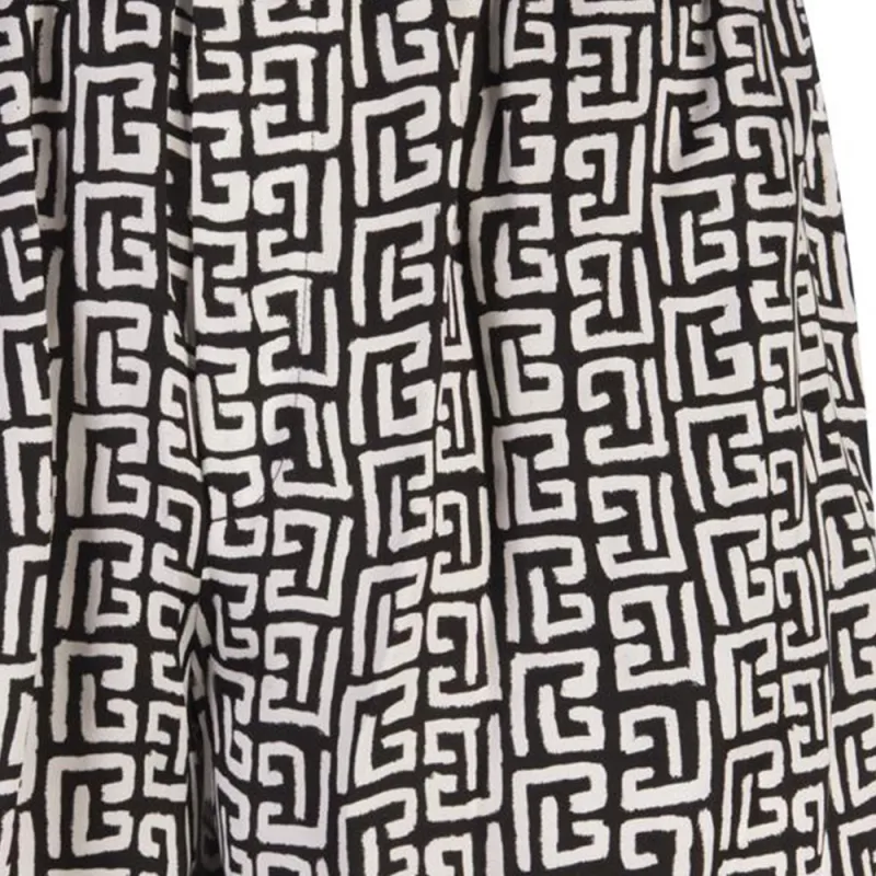 BALMAIN Monogram Printed Shorts-8