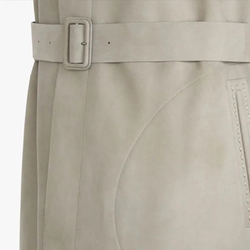 FENDI SS22 Trench Coat Men's Gray-5
