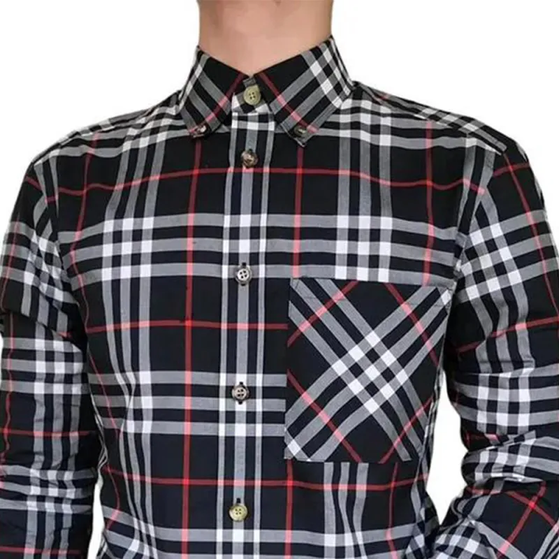 Burberry Shirts Men Black-2